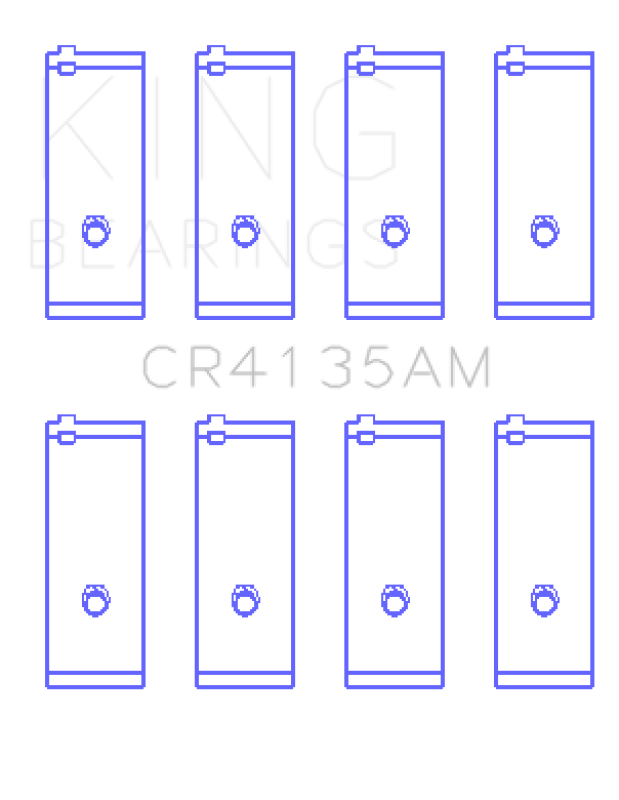 Toyota Solara Connecting Rod Bearing Set - King Engine Bearings - Oversize +1.0, Bimetal Aluminum - `99-`01 Toyota Solara Connecting Rod Bearing Set - King Engine Bearings - Oversize +1.0, Bimetal Aluminum - `99-`01